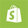 White Shopify shopping bag logo on a green background.
